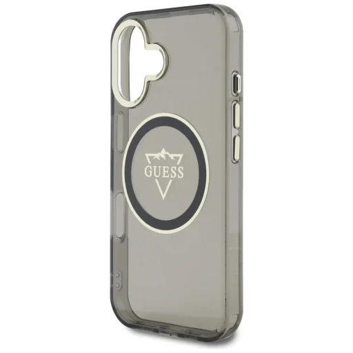  iPhone 16 6,1" Fekete Guess Hardcase MagSafe IML Metal Mountain Logo tok - 6