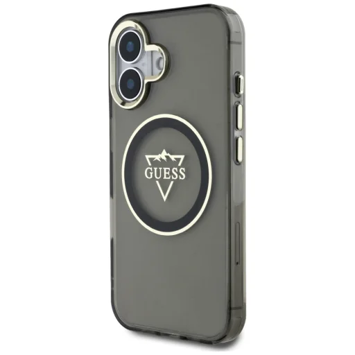  iPhone 16 6,1" Fekete Guess Hardcase MagSafe IML Metal Mountain Logo tok - 2