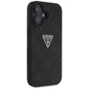  iPhone 16 6,1" Guess PU Grained Hot Stamp 4G Triangle Metal Fekete tok thumbnail