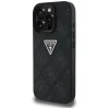 Guess Hardcase PU Grained Hot Stamp 4G Triangle Metal Fekete tok - 2