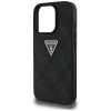 Guess Hardcase PU Grained Hot Stamp 4G Triangle Metal Fekete tok - 6