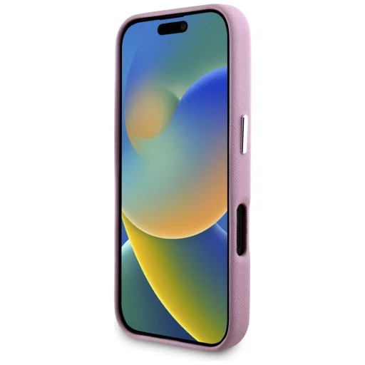  iPhone 16 6,1" Karl Lagerfeld Hardcase MagSafe FW Saffiano Metal Logo tok rózsaszín - 9