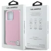  iPhone 16 Pro 6,3"-hoz Rózsaszín Karl Lagerfeld MagSafe FW Saffiano Fém Logós Tok thumbnail