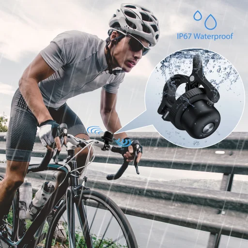 MiLi GPS Bluetooth MiTag Tracker HD-P16-B Android + bicikli csengő fekete - 6