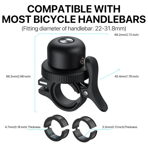 MiLi GPS Bluetooth MiTag Tracker HD-P16-B Android + bicikli csengő fekete - 7