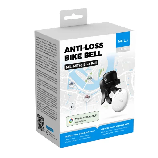 MiLi GPS Bluetooth MiTag Tracker HD-P16-B Android + bicikli csengő fekete - 11