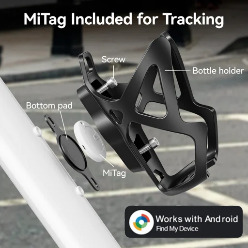 MiLi GPS Bluetooth MiTag Tracker HD-P16-BH Android + kerékpáros kulacstartó fekete - 7