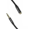 Vention BHCBI 3.5mm Jack Dugó apa - anya audio kábel 3m Fekete thumbnail