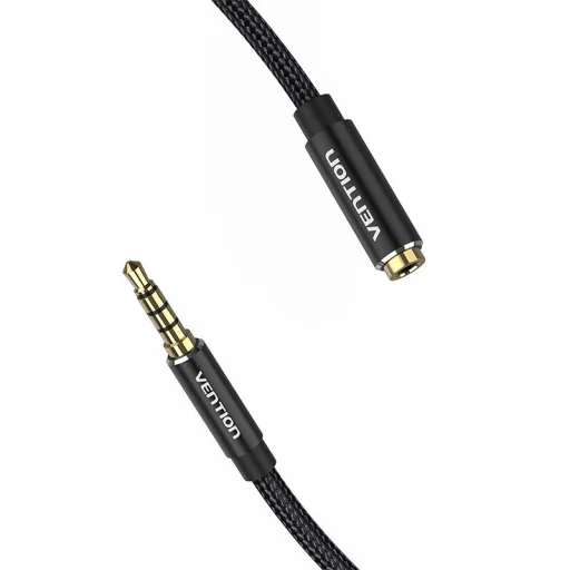 Vention BHCBI 3.5mm Jack Dugó apa - anya audio kábel 3m Fekete - 3