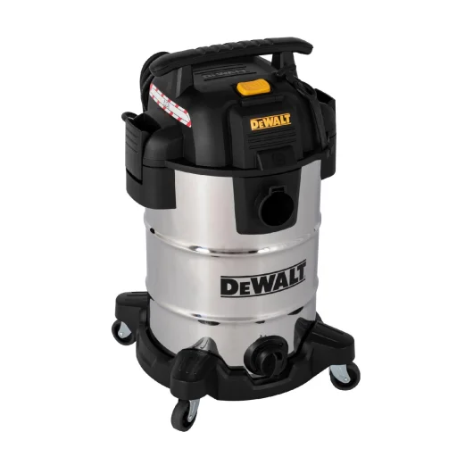 DeWALT DXV30SAPTA száraz-nedves porszívó, rozsdamentes váz, készülékcsatlakozóval, 30 liter, 15 Kpa, 37,8 l/s, 8 tartozék, 1050 W - 3