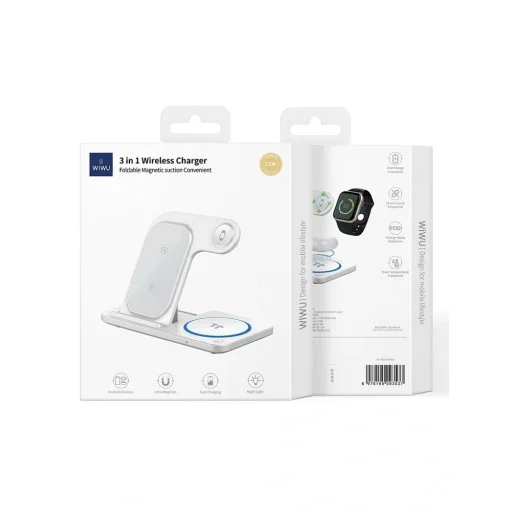WiWU - Összecsukható Vezeték nélküli Töltő Wi-W009 15W - 8