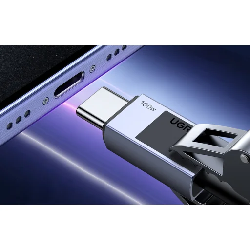 Ugreen USB-C to USB-C PD Gyors Töltő Kábel L512 (Űrszürke) 3m - 6