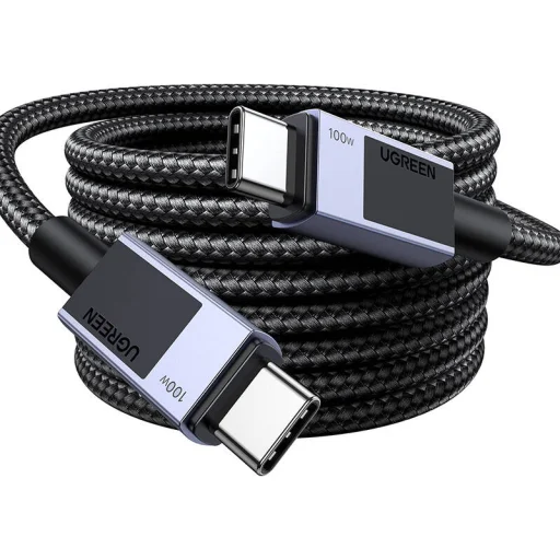 Ugreen USB-C-USB-C PD Gyors Töltőkábel L512 (Szürke) 0,5m - 3
