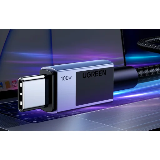 Ugreen USB-C-USB-C PD Gyors Töltőkábel L512 (Szürke) 0,5m - 4