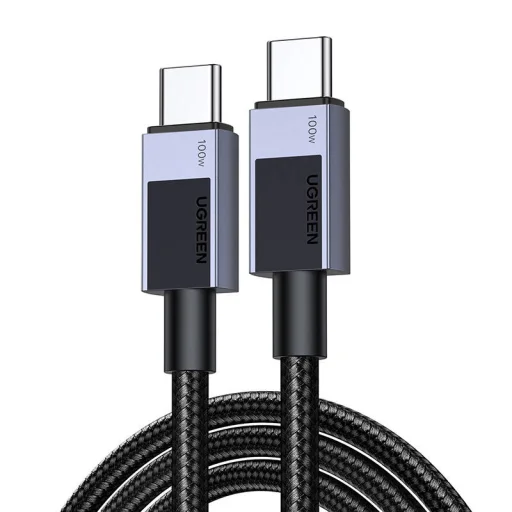 Ugreen USB-C-USB-C PD Gyors Töltőkábel L512 (Szürke) 0,5m - 1