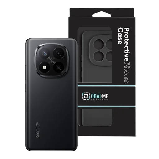 OBAL:ME Matt TPU tok Xiaomi Redmi Note 14 Pro+ 5G Fekete tok - 3