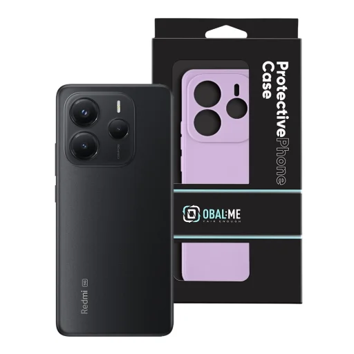 OBAL:ME Matt TPU tok Xiaomi Redmi Note 14 5G Lila tok - 3