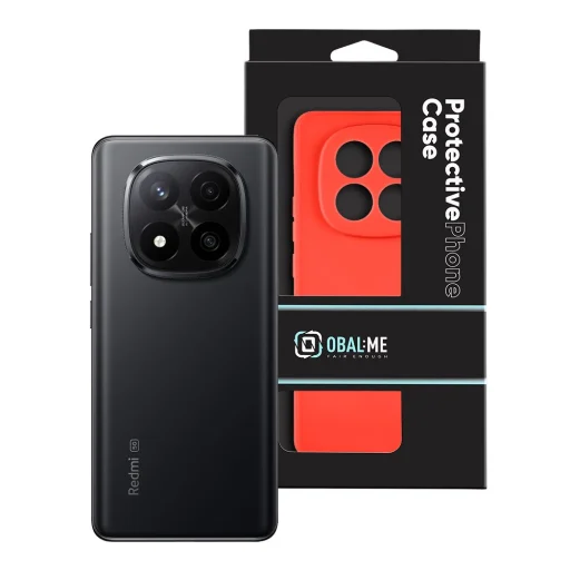 OBAL:ME Matt TPU tok Xiaomi Redmi Note 14 Pro+ 5G Piros tok - 3