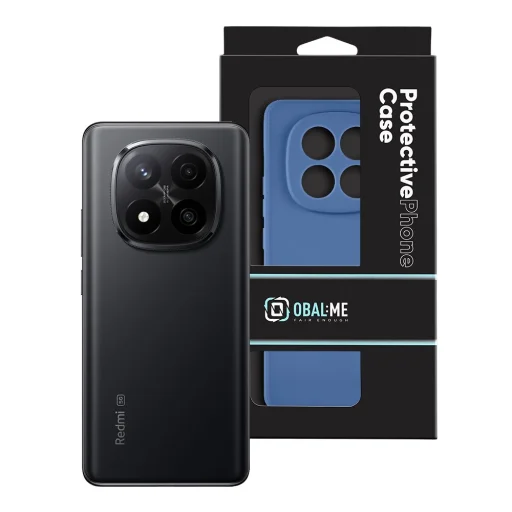 OBAL:ME Matt TPU tok Xiaomi Redmi Note 14 Pro+ 5G - Sötétkék tok - 3
