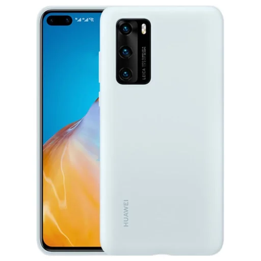 Eredeti Huawei P40 tok - Szilikon védőtok (51993723) VILÁGOSKÉK tok - 2