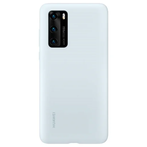 Eredeti Huawei P40 tok - Szilikon védőtok (51993723) VILÁGOSKÉK tok - 1
