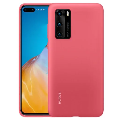 Eredeti Huawei P40 tok - Szilikon védőtok (51993727) PIROS - 2