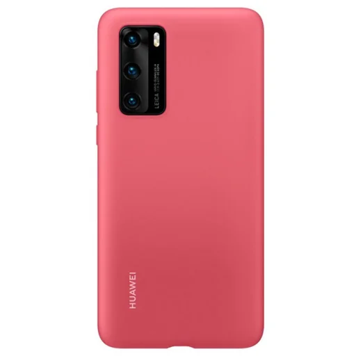 Eredeti Huawei P40 tok - Szilikon védőtok (51993727) PIROS - 1