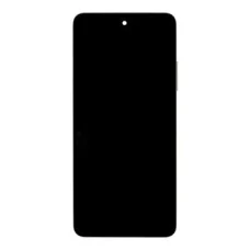 LCD kijelző + érintőpanel + előlapi burkolat Realme C67 4G fekete