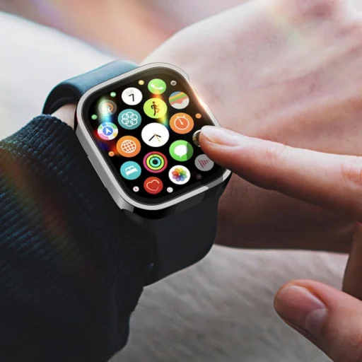 DUX DUCIS HAMO tok védőüveggel Apple Watch 7 / 8 / 9 45 mm fekete - 6