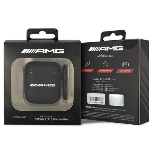 AMG AMA2SLWK AirPods tok fekete/fekete bőr - 3