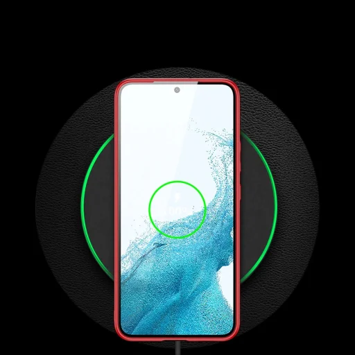 Dux Ducis Yolo elegáns tok ökológiai bőrből a Samsung Galaxy S22+ (S22 Plus) számára, piros, tok - 13