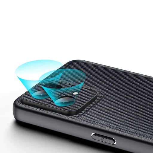 Dux Ducis Fino tok nejlon anyaggal borítva Oppo Reno7 Pro 5G fekete tok - 6