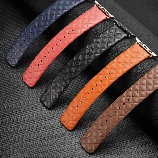 Dux Ducis bőrszíj Apple Watch 7/6/5/4/3/2 / SE (41/40 / 38mm) karkötő valódi bőr karkötő barna (Enland változat) - 7