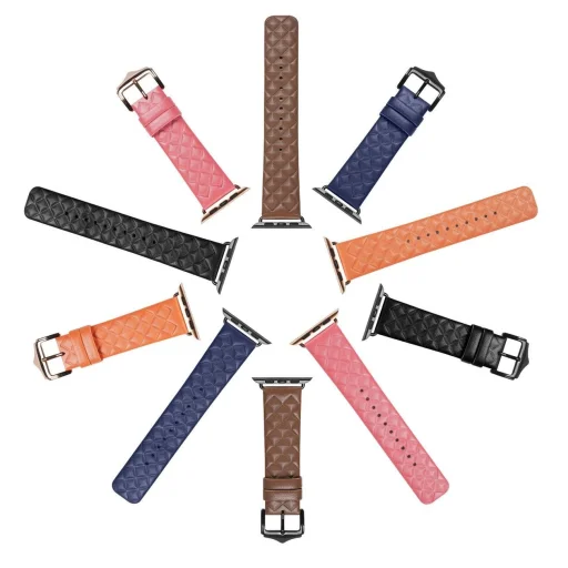 Dux Ducis bőrszíj Apple Watch 7/6/5/4/3/2 / SE (41/40 / 38mm) karkötő valódi bőr karkötő barna (Enland változat) - 8