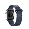 Dux Ducis Szíj (Armor Verzió) Apple Watch Ultra, SE, 9, 8, 7, 6, 5, 4, 3, 2, 1 (49, 45, 44, 42 mm) Szilikon Mágneses Karkötő Kék thumbnail