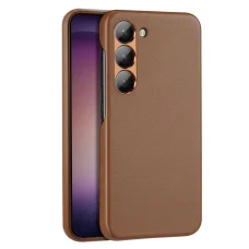 Dux Ducis Grit tok Samsung Galaxy S23 Plus számára, elegáns tok műbőrből, barna