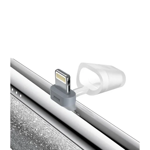 VEGER powerbank 5000 mAh beépített Lightning csatlakozóval PD QC3.0 2,4A 12W PlugOn (W0573P) ezüst - 7