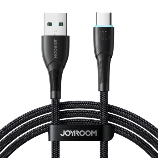 Joyroom Starry sorozat SA32-AC6 100W USB-A / USB-C kábel 1m - fekete - 1