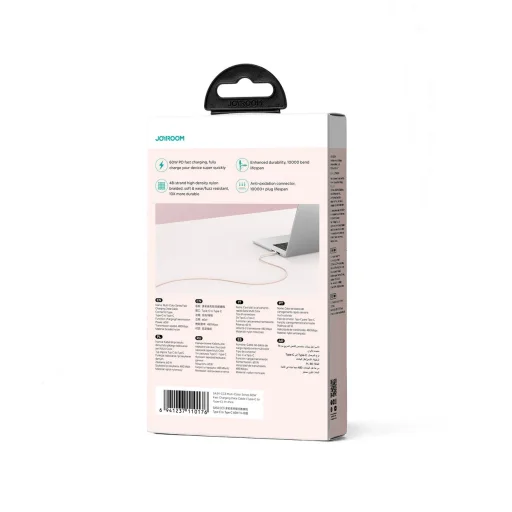 Joyroom SA34-CC3 USB-C - USB-C PD cable 60W 480Mb/s 1m - pink - 5