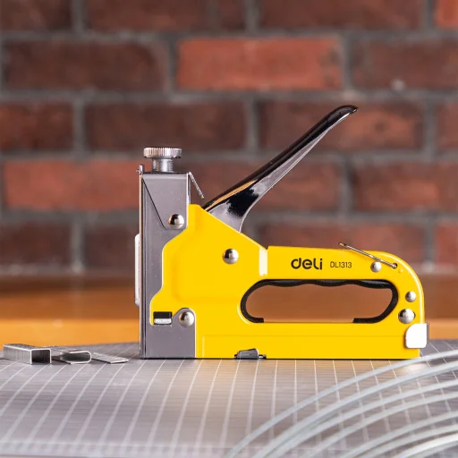 Deli Tools EDL1313 kézi tűzőgép (sárga) - 8