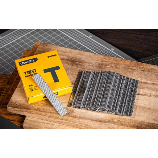 Deli Tools EDL238010 tűzőkapocs, T, 2000 db - 3