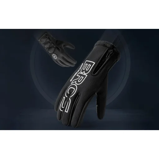 Rockbros S091-4BK Biciklis kesztyű (fekete) - 2