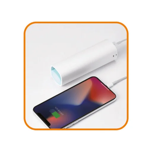 Home HF 10/T kézi, tölthető ventilátor, 10 cm-es lapátátmérő, 1200 mAh Li-ion akkumulátor, power bank funkció, visszahúzható lapát - 3