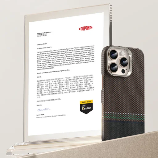  Apple iPhone 16 Pro Max Benks Mágneses Armor Air Prestige Kevlar 600D tok - 14