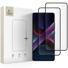 Xiaomi Poco X7 Pro 5g Edzett üvegfólia Tech-protect Glass Fit 2db fekete kerettel