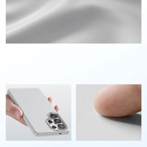  Samsung Galaxy S25 Ultra Szürke Benks Magnetic Vita Pro Szilikon Fliptok - 4