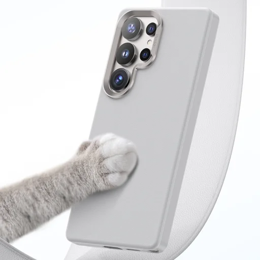  Samsung Galaxy S25 Ultra Szürke Benks Magnetic Vita Pro Szilikon Fliptok - 5