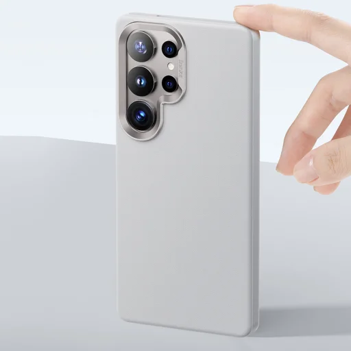  Samsung Galaxy S25 Ultra Szürke Benks Magnetic Vita Pro Szilikon Fliptok - 7