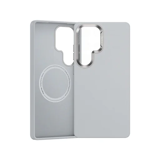 Samsung Galaxy S25 Ultra Szürke Benks Magnetic Vita Pro Szilikon Fliptok - 2