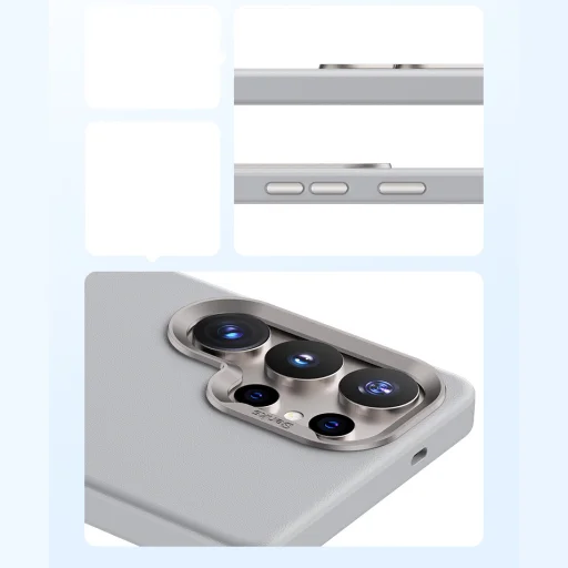  Samsung Galaxy S25 Ultra Szürke Benks Magnetic Vita Pro Szilikon Fliptok - 10